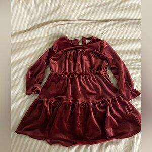 Vignette Velvet Burgundy Kids Dress Size 2Y